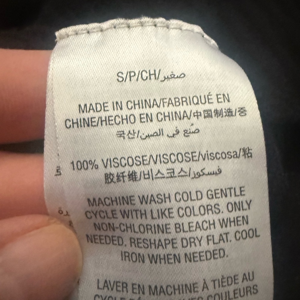 EUC I.N.C. International Concepts Black Open-Front Duster, Size S - Picture 8 of 8